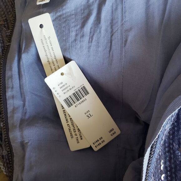 Pilcro Sequin Slim Midi Dress Scooped Square Neck Sleeveless Women's Size XL - Picture 10 of 11